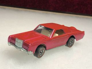 1969 Hot Wheels Redline Lincoln Continental Mk Iii Hot Pink Hong Kong