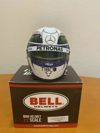Lewis Hamilton 2020 Mercedes Silverstone Shakedown Mini Helmet 1:2 Bell