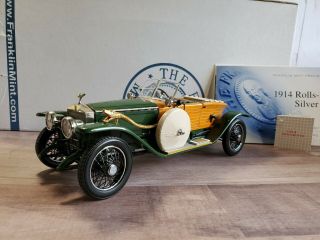 Franklin 1914 Rolls - Royce Silver Ghost 1:24 Scale Diecast & Wood Model Car
