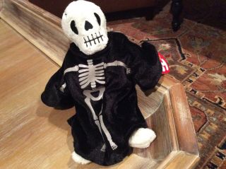 TY CREEPERS the SKELETON BEANIE BABY 2000 RETIRED with TAGS 2
