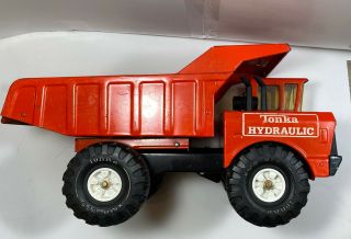 1979 Tonka Mighty Hydraulic Dump Truck 3984 Orange 2