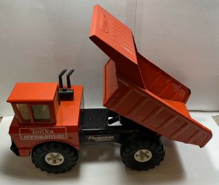 1979 Tonka Mighty Hydraulic Dump Truck 3984 Orange 3