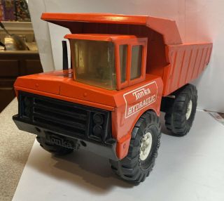 1979 Tonka Mighty Hydraulic Dump Truck 3984 Orange 4