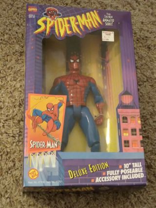 Spider - Man Deluxe Ed 10 " Toybiz 1994 Action Figure