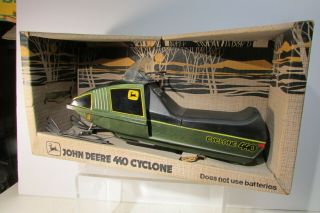 Vintage John Deere 440 Cyclone Snowmobile Toy 1970 