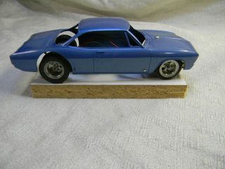 1/24 Scale Vintage 1969 Corvair Promo Body Scratch - Built Blue Project Slot Car