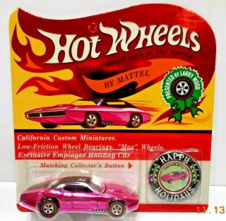 Hot Wheels Mattel Employee Only Hot Pink Larry Wood Holiday Custom Otto Rare