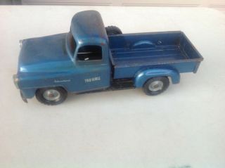 Vintage Tru Scale Inernational Pickup Truck Dark Blue 1955 Farm Toys Orig Ts