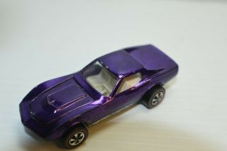 1968 100 Hot Wheels Redline Purple Custom Corvette Near