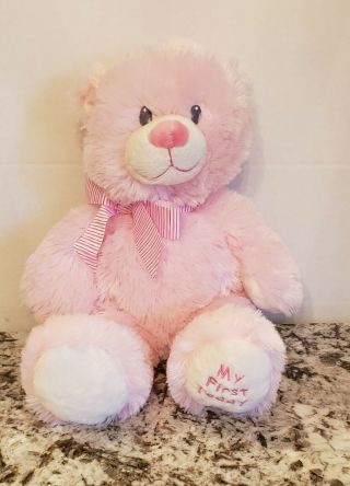 Ty Pluffies My First Teddy Bear Sweet Baby Plush Stuffed Animal 13 "