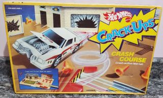 Mattel Hot Wheels Crack - Ups Crash Course 1985 Track Factory Nos Rare