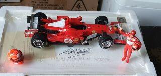 Michael Schumacher Hand Signed Hot Wheels Ferrari Farewell Model