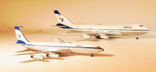 1/400 Aeroclassics Iran Air B 707/747 Set Polished