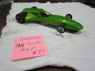Vintage Classic Asp 1/24 Scale Slot Car Lime Green (see Pictures)