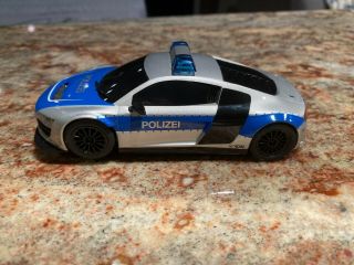 Scalextric C3374 Audi R8 Police Car W/flashing Lights - Missing Fin