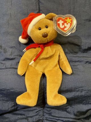 Ty Beanie Baby 1997 Holiday Christmas Teddy Bear Mwmt