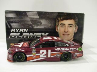 Ryan Blaney.  Signed 2016.  Virginia Tech.  Wood Brothers.  1/24 Car