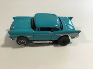 Tyco Slot Car Turquoise 1957 Chevy Belair