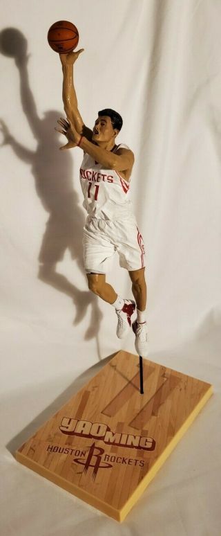 12 - Inch Scale Yao Ming Mcfarlane Figure - Nba Houston Rockets Loose