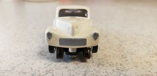Vintage Aurora White Willys / T Jet HO Slot Car 2