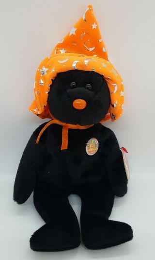 Ty 2005 Pocus The Halloween Bear Beanie Baby - With Tags - Bbom