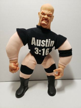 Stone Cold Steve Austin Wwf Wwe Wrestling Action Figure Jakks Pacific 16 " 1998