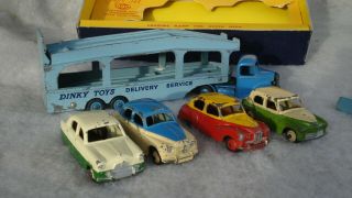 Dinky 990 Pullmore Car Transporter Gift Set With 4 Cars