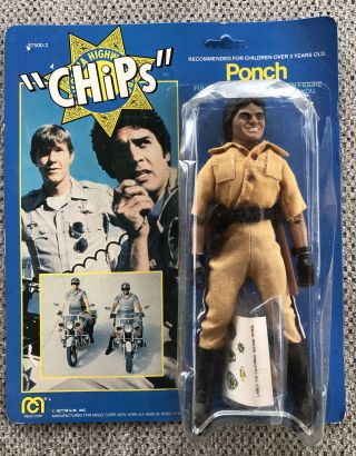 1977 Chips California Highway Patrol Ponch 8 Inch Police Figure Mego