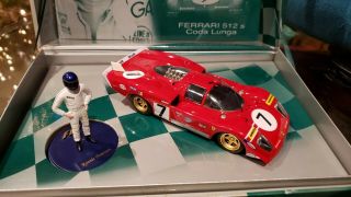 Vintage Rare Ronnie Peterson 1/32 Red Ferrari 512s Slot Car And