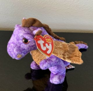 Dragon Ty Beanie Baby Legend 2003 Tags Purple Brown