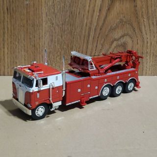 Dcp First Gear Custom 1/64 Red White Peterbilt 352 Coe Rotator Tow Truck Wrecker