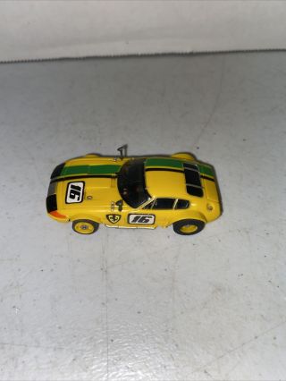 Ho Slot Car Afx/tomy/aurora Ferrari Daytona Yellow 2 Chassis 