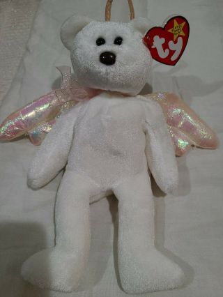 Halo Beanie Baby 1998 With Tags,  Retired Ty,  Brown Nose Rare