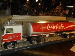 1991 Nylint Coke Cola Tanker Transport Truck,  Steel Tough.  20.  5 Inches