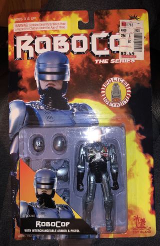 Robocop The Series: Robocop Action Figure Toy Island 1994 Armor Two Helmets