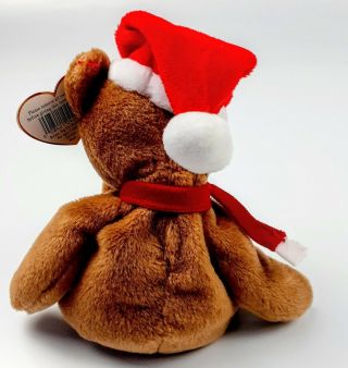 Ty Beanie Baby 1997 Holiday Teddy Bear 4200 Plush Pvc Pellets BD 12 - 25 - 96 2