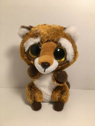 Ty Beanie Boos Rusty The Raccoon 6 " No Tags
