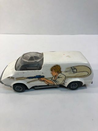 Vintage Star Wars Model Kit Van Luke 1977 Missing One Wheell/tire