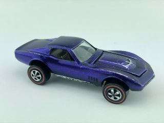 Hot Wheels Redline Custom Corvette Purple Us Dark Interior Vg/ex Tough Combo