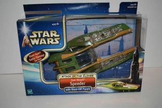 Hasbro Star Wars Aotc Attack Of The Clones Zam Wesell Speeder 2002 Misb