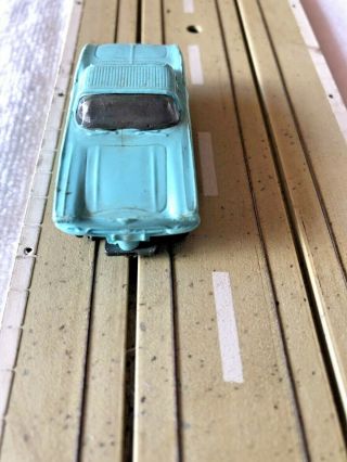 Marx Ho Slot Car,  1961 Corvette Light Blue,  Very Rare Vintage
