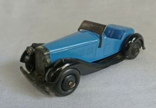 Dinky Toys 36e British Salmson 2 Seater Sports Car Blue