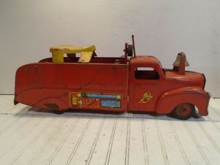 Marx Ride On Fire Truck - No.  6 Vfd 1940s