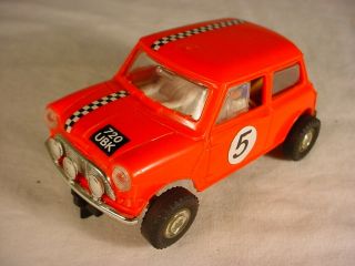 Spares Vintage Scalextric Mini Cooper C7 Type 3 1969 Red Vg Non Runner
