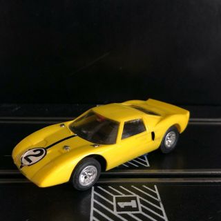 Strombecker Yellow Ford Gt 1/32 Scale Slot Cars