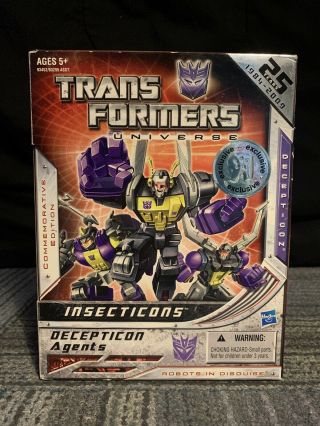 Hasbro Tru 25th Anniversary Transformers Universe Insecticons Decepticon Agents