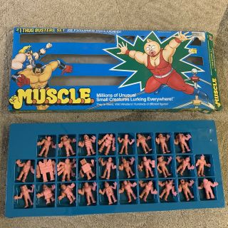 Muscle Men 28 Pack Set Thug Busters M.  U.  S.  C.  L.  E.  Figures Plus 44 More