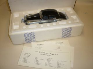 A Franklin Scale Model Car Of A 1955 Rolls Royce Silver Cloud 1.  Boxed