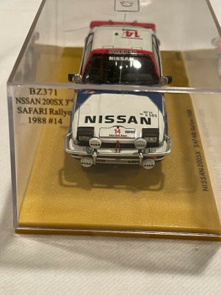 1988 Nissan 200sx Safari Rallye 14 - 1:43 1/43 Scale - Bizarre Die Cast Model