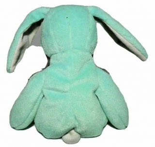 TY Hippity Beanie Baby 1996 Retired Sherbet Green Easter Bunny NO SWING TAG 3